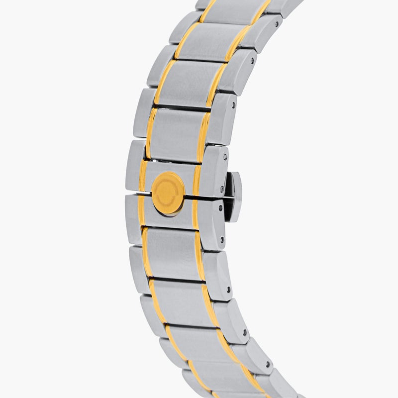 OMAX ساعة أوماكس ماستربيس للرجال مع لمسات فضية وذهبية - Image 5